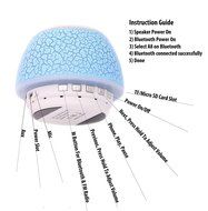 iHome Fusion Portable Bluetooth Speaker LED Light Lamp FM Radio Hand-Free Call MP3 Player TF/Micro SD Card Perfect... N23