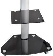 VIVO TV Cart for LCD LED Plasma Flat Panels Stand with Wheels Mobile fits 37" to 70" (STAND-TV02D) N4