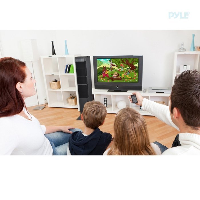 Pyle PHITB65BK Bluetooth Sound Tower Speaker System with USB Reader 3.5mm AUX, RCA Inputs and FM Radio N4