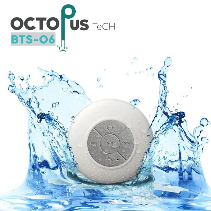 Bluetooth Waterproof Speaker with built-in microphone and usb charging cable compatible with iphone galaxy sony... N5