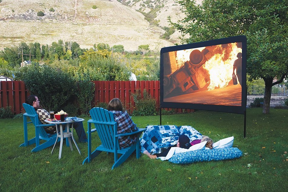 Camp Chef 120-Inch Portable Outdoor Movie Theater Screen N3
