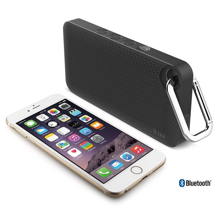 iLuv Aud Mini 6 (AUDMINI6) Slim Portable Weather-Resistant Bluetooth Speaker for iPhone, iPad, and other Smart... N7