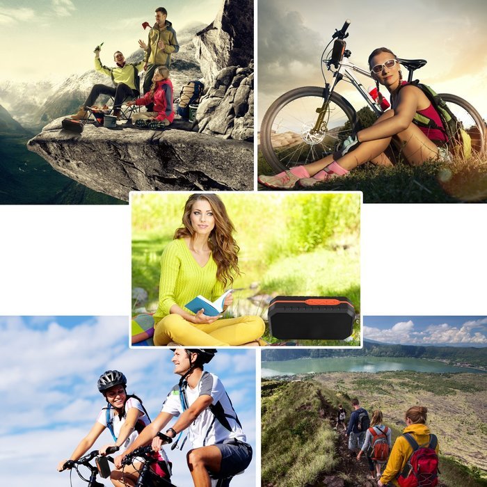 Fetta Portable Bluetooth Speaker, Wireless Waterproof Shockproof Speaker with Build-in Microphone for iPhone,... N7