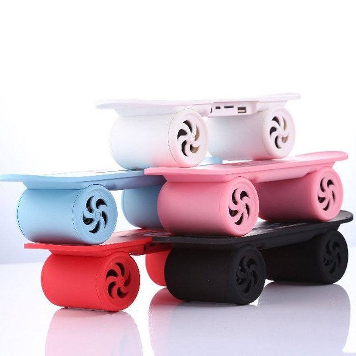 Scooter Speaker,WONFAST&reg; Portable Mini Skateboard Scooter Wireless Bluetooth Speakers Music Player for iPhone... N15