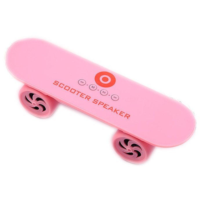 Scooter Speaker,WONFAST&reg; Portable Mini Skateboard Scooter Wireless Bluetooth Speakers Music Player for iPhone... N32