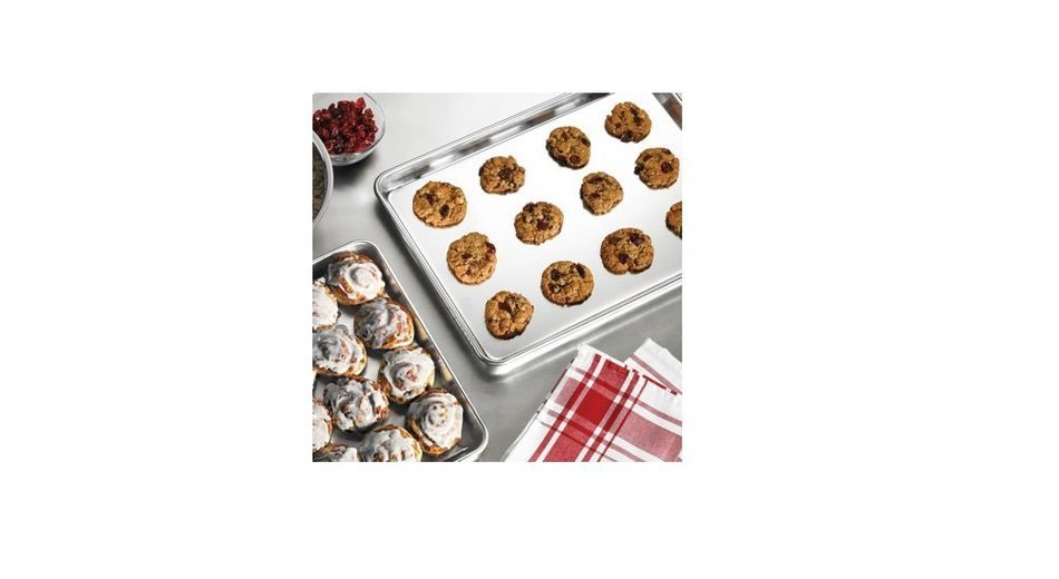 Durable, Ideal, Inexpensive 8-pc Half-size & 2-pc Full-size Bun and Biscuit Pans Made From Aluminum