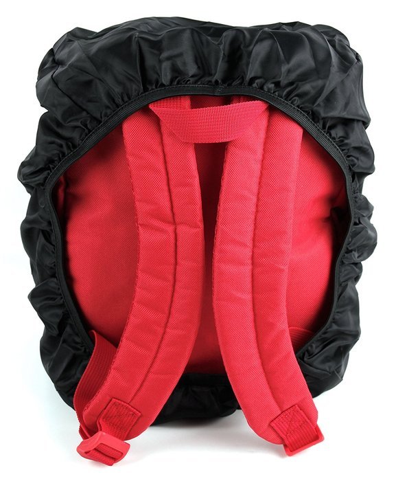 DURAGADGET JBL Charge Speaker Carry Bag - Water-Resistant Bright Red Backpack With Black Rain Cover for NEW JBL... N6
