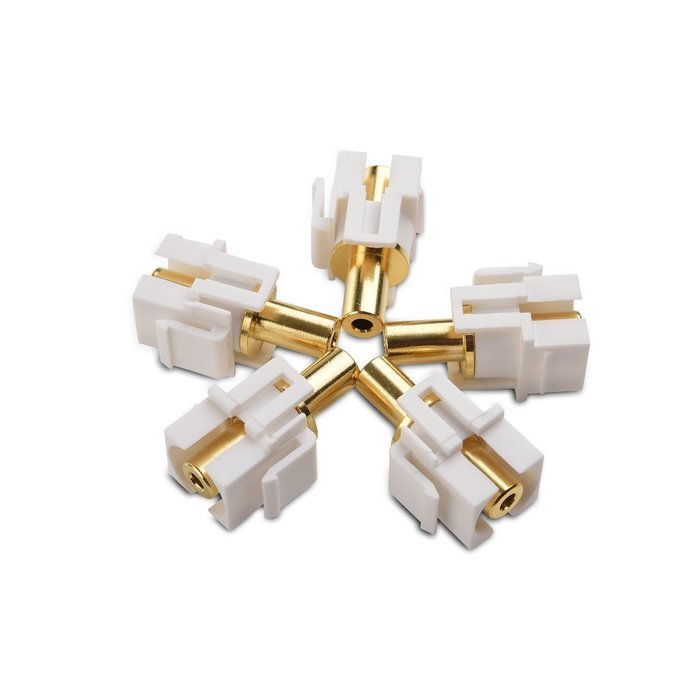 Cable Matters (5-Pack) Gold-Plated RG6 Keystone Jack Insert N19
