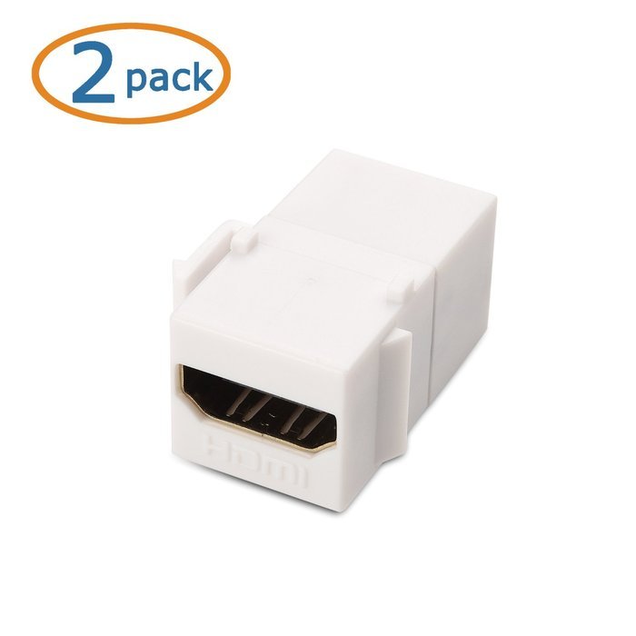 Cable Matters (5-Pack) Gold-Plated RG6 Keystone Jack Insert N21
