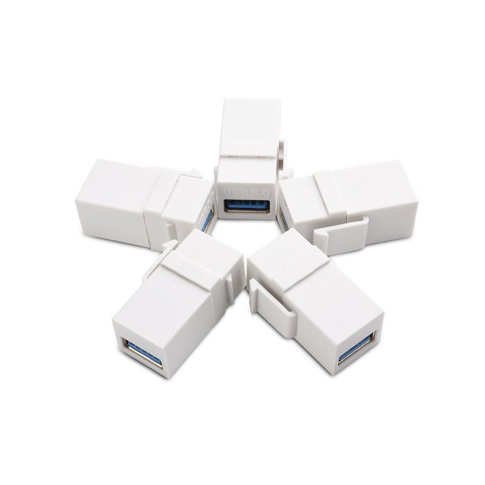 Cable Matters (5-Pack) Gold-Plated RG6 Keystone Jack Insert N37