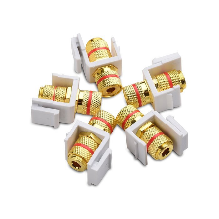 Cable Matters (5-Pack) Gold-Plated RG6 Keystone Jack Insert N44