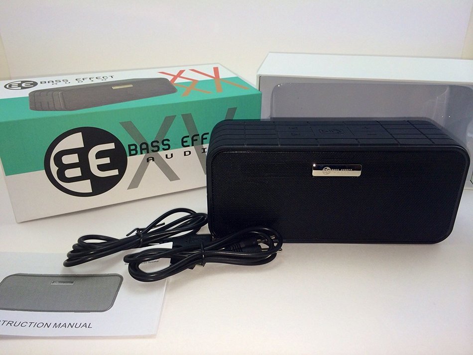 Bass Effect Audio XV (Black) Wireless Bluetooth Hands-free Speaker with Clear Talk Mic N3