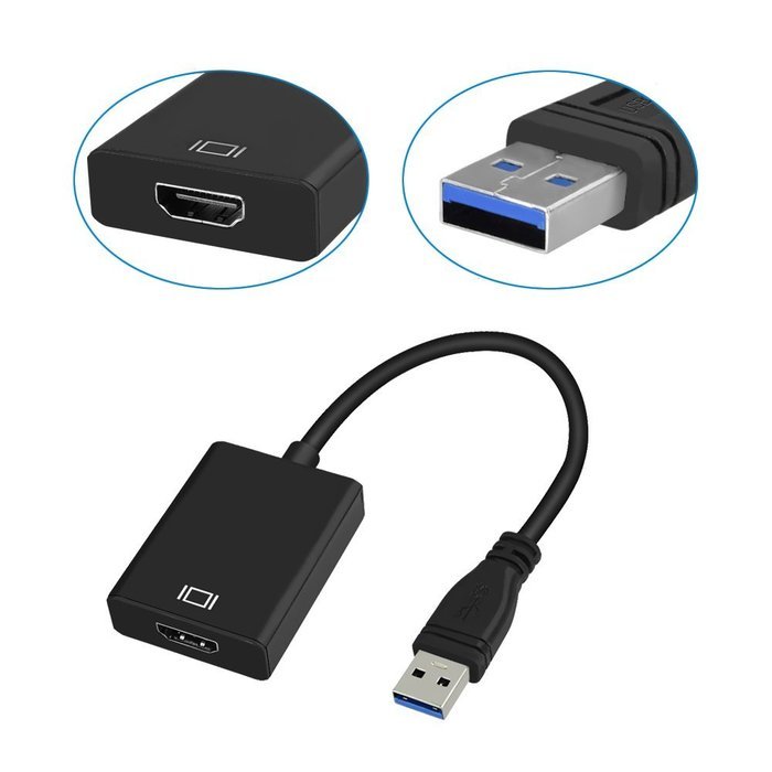 USB 3.0 to HDMI 1080P Adapter Cable Aluminium Alloy Case, Topoint USB to HDMI External Video Card Multi Monitor... N6