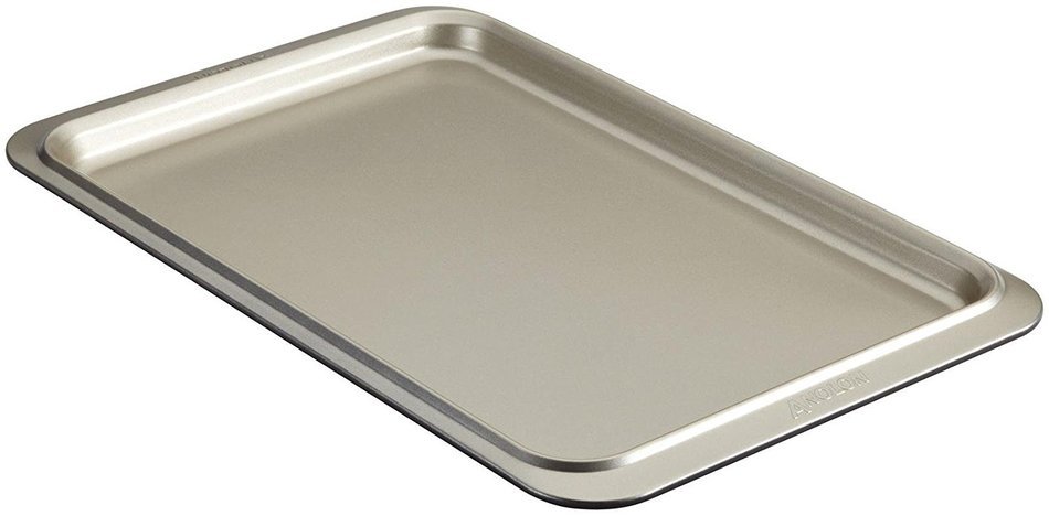 Anolon 59814 Nonstick Bakeware Cookie Pan, Onyx/Pewter, 11 x 17 Inch