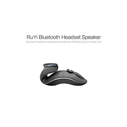 CRERCO RuYi Wireless Mini Speaker Bluetooth Earphone Built-in Mic For iPhone 6 Smartphone Color Black N2