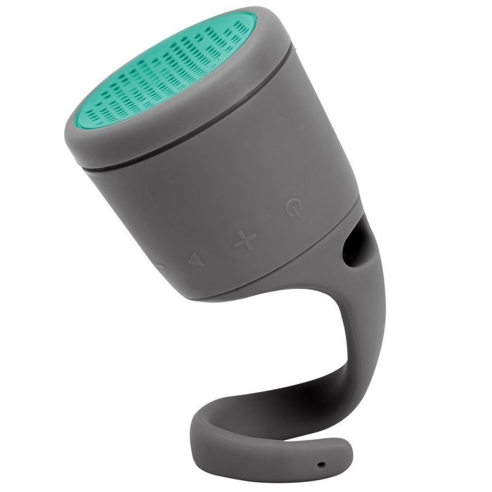 BOOM Swimmer Waterproof Wireless Bluetooth Speaker - Grey/Mint N3