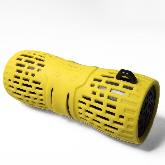 EMB ES900BT-YB Water Resistant Super Loud Portable Bluetooth Speaker - YELLOW on BLACK N2
