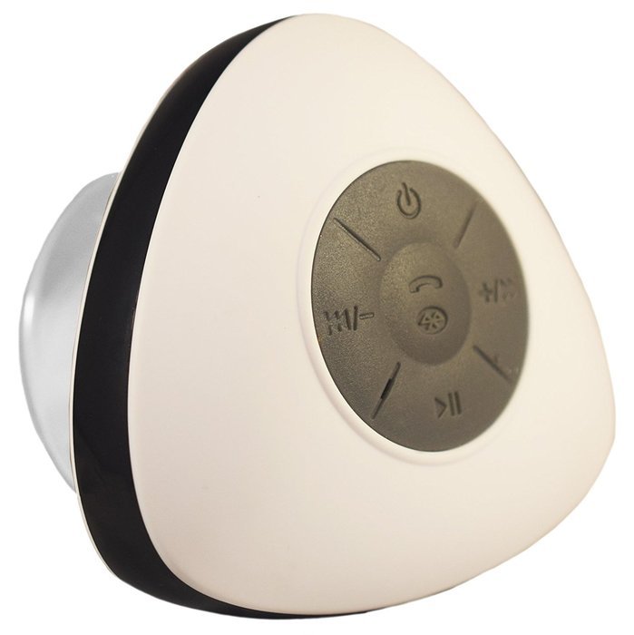 Triangle Mini Wireless Waterproof Bluetooth Shower Speaker Hands Free Speaker for iPhone/iPad/Cellphones - WHITE N2