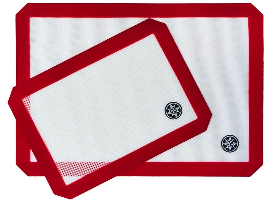 StarPack Silicone Baking Mat Set (3 Piece) - 2 x Half Sheet, 1 x Qtr Sheet - Bonus 101 Cooking Tips N8