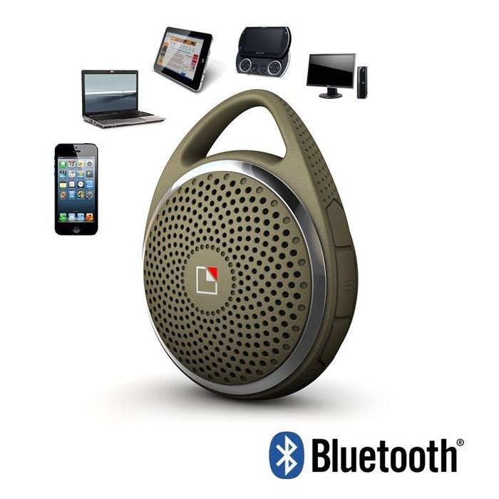 SoundDew Wireless Water resistant Portable Speakers Bluetooth Shower Speakers Mic Hands Free Phone Calls Black N16