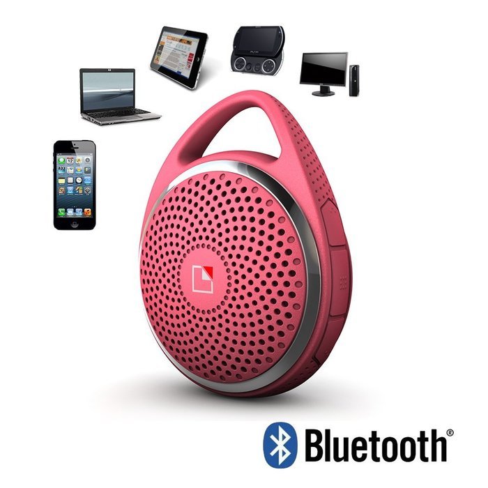 SoundDew Wireless Water resistant Portable Speakers Bluetooth Shower Speakers Mic Hands Free Phone Calls Black N23