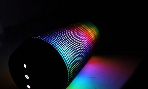 Pulse Wireless Bluetooth Speaker with Dynamic LED Lights and Hd Sound - Black N4