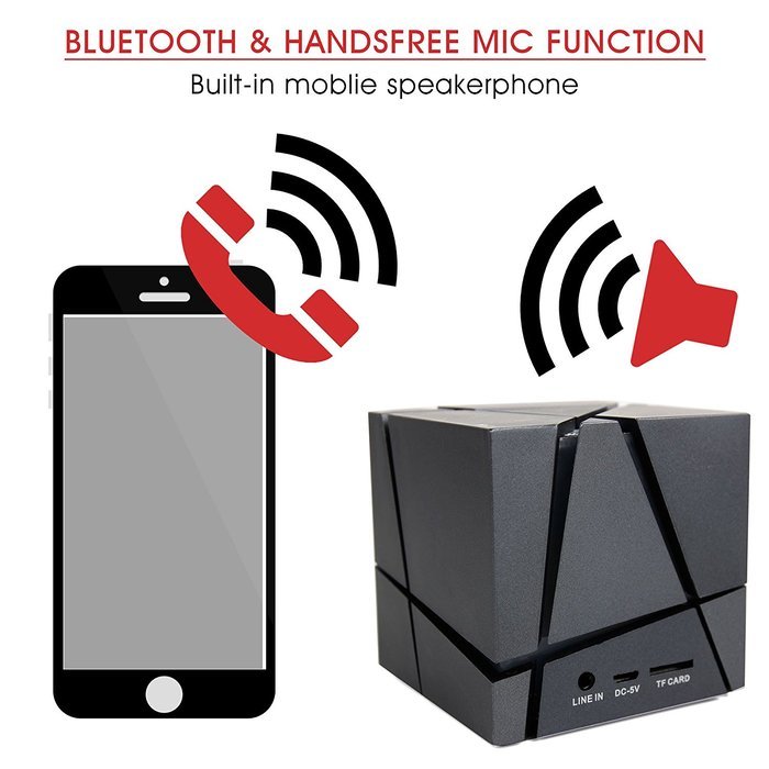 DURAGADGET Magic Cube Bluetooth Wireless Mini Portable Speaker - Compatible with the Sony Xperia Z5 N7