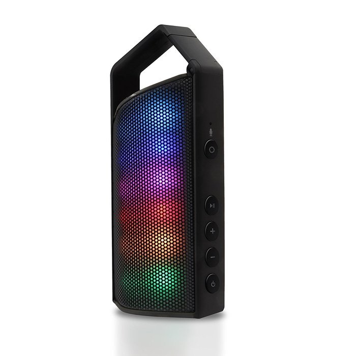 Latte SoundMagic Express Portable Bluetooth Speaker with 8 LED Modes Including 2 Equalizer (Black)