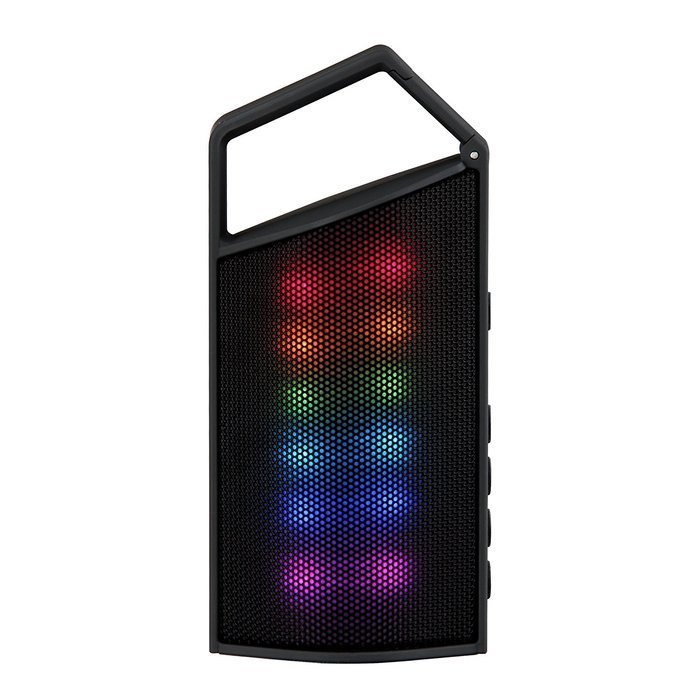 Latte SoundMagic Express Portable Bluetooth Speaker with 8 LED Modes Including 2 Equalizer (Black) N14