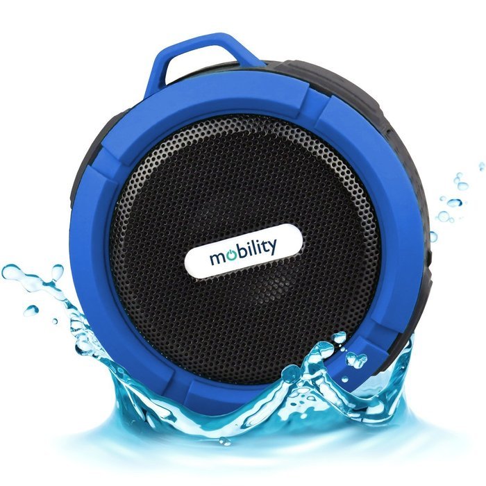 Mobility&reg; AquaPlay Waterproof Bluetooth Speaker &ndash; Best Portable, Outdoor, and Shower Speaker &ndash; Wireless and Bluetooth... N8