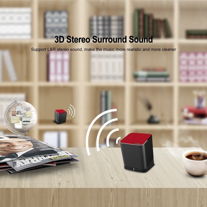 Trendwoo Twins Bluetooth Speaker Set, Dual Stereo Speakers Support 2.0 Left and Right 3D Surround Sound ,Wireless... N4