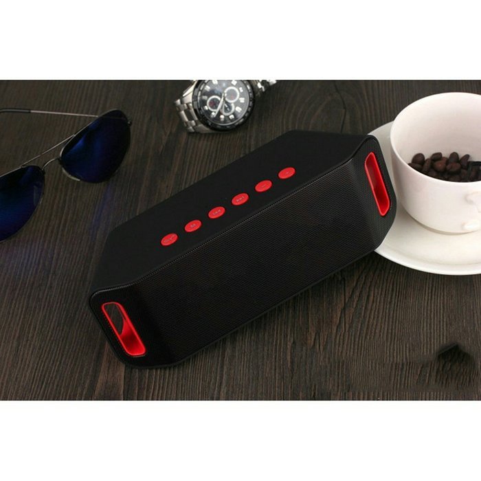 Portable Bluetooth Speakers Wireless Speaker with Super Bass Stereo Sound for Smart Phones, Tablet, PC, Black