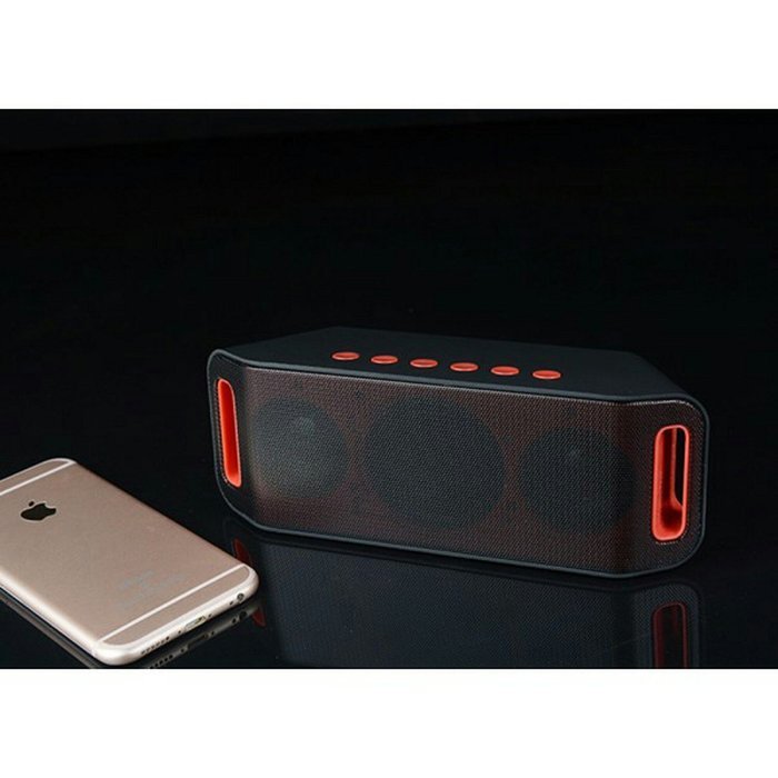 Portable Bluetooth Speakers Wireless Speaker with Super Bass Stereo Sound for Smart Phones, Tablet, PC, Black N2