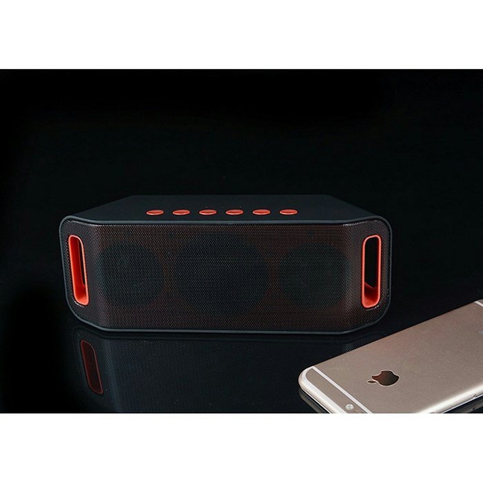 Portable Bluetooth Speakers Wireless Speaker with Super Bass Stereo Sound for Smart Phones, Tablet, PC, Black N4