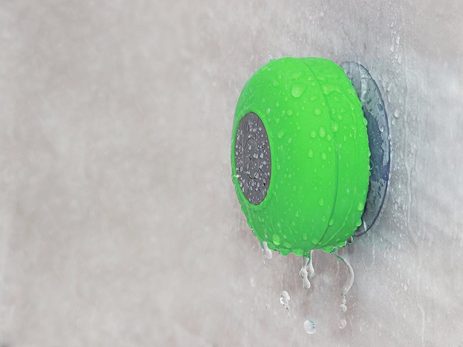 SoundPlus Portable Waterproof Bluetooth 3.0 Speaker with Built-In Mic & Powerful for Shower, Pool, Boat, Beach... N14