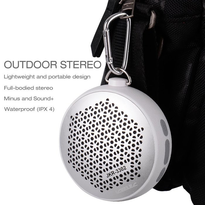 ICEELEC IPX4 Waterproof Outdoor Wireless Bluetooth Portable Speaker - Black N5