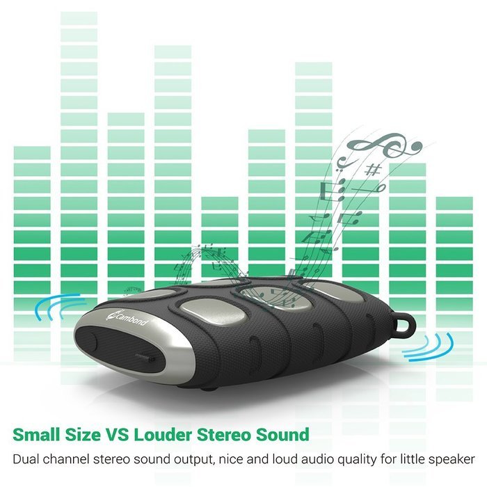 Bluetooth Speaker Cambond Ultra Portable Bluetooth Speaker with Clip, Wireless and Aux Mode, Rechargeable Battery... N2