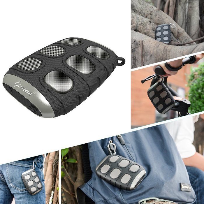 Bluetooth Speaker Cambond Ultra Portable Bluetooth Speaker with Clip, Wireless and Aux Mode, Rechargeable Battery... N7