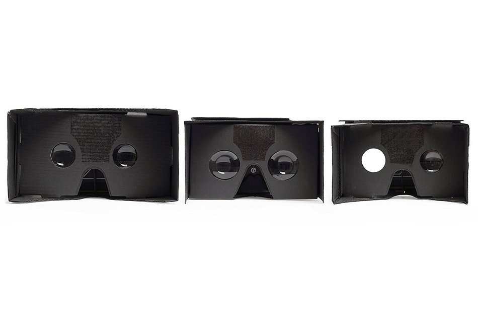 EightOnes VR Google Cardboard Kit with Head Strap and NFC (Jet Black) N8