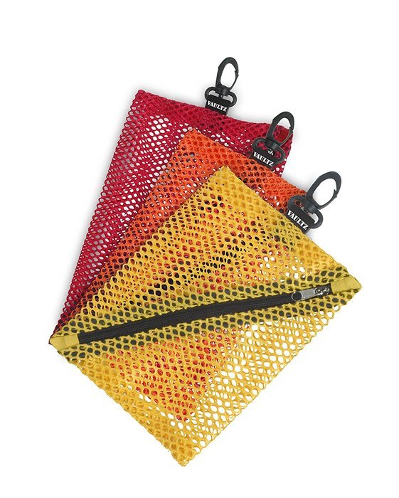 Vaultz Mesh Storage Bags, Assorted Colors and Sizes, 4 Bags (VZ01211) N5