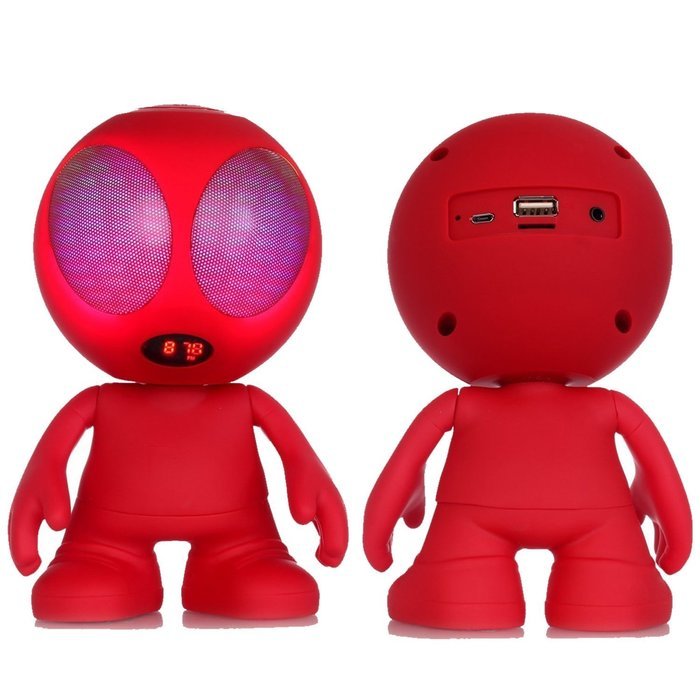Freye Cute Alien Shape Portable Bluetooth Speaker with Stereo and Clear Bass, Support Line-in, USB, TF Card Input... N9