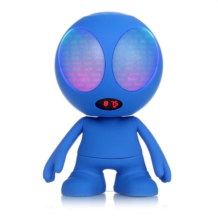 Freye Cute Alien Shape Portable Bluetooth Speaker with Stereo and Clear Bass, Support Line-in, USB, TF Card Input... N12