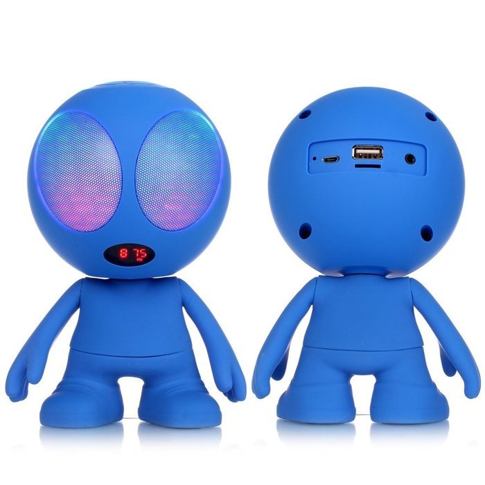 Freye Cute Alien Shape Portable Bluetooth Speaker with Stereo and Clear Bass, Support Line-in, USB, TF Card Input... N13