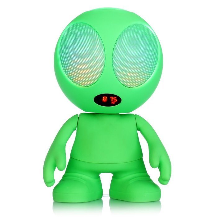 Freye Cute Alien Shape Portable Bluetooth Speaker with Stereo and Clear Bass, Support Line-in, USB, TF Card Input... N16