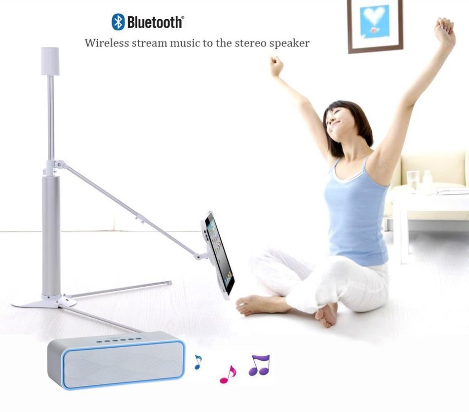 Freye Cute Alien Shape Portable Bluetooth Speaker with Stereo and Clear Bass, Support Line-in, USB, TF Card Input... N22