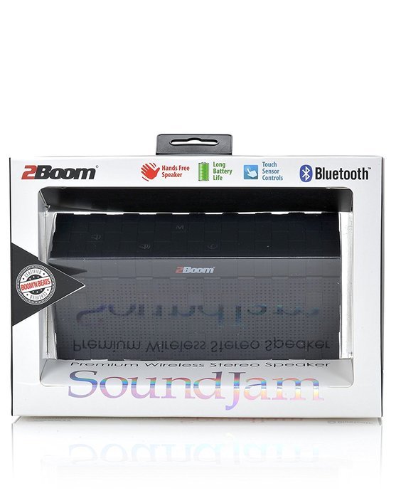 2BOOM Sound Jam Bluetooth Wireless Rugged Rechargeable Outdoor Compact Portable Speaker Black N3