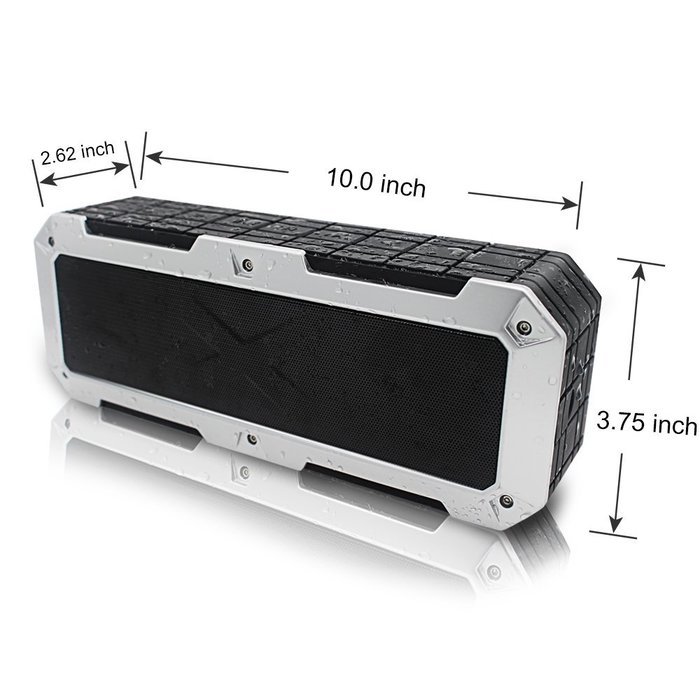 Hannuo ELlight 20W Portable Wireless Bluetooth Speaker Stereo Audio Output (Dual 10W Passive Loudspeaker Subwoofers... N2