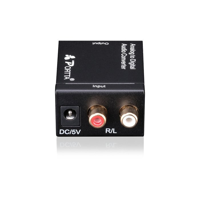 Portta PETDTAP Digital Coaxial Toslink to Analog (L/R) Audio Converter N9