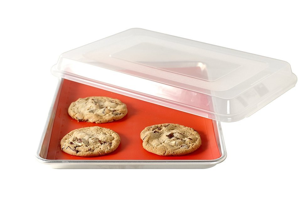 Nordic Ware Silicone Baking Mat, 11.25 -Inch by 16.25 -Inch, Red N2