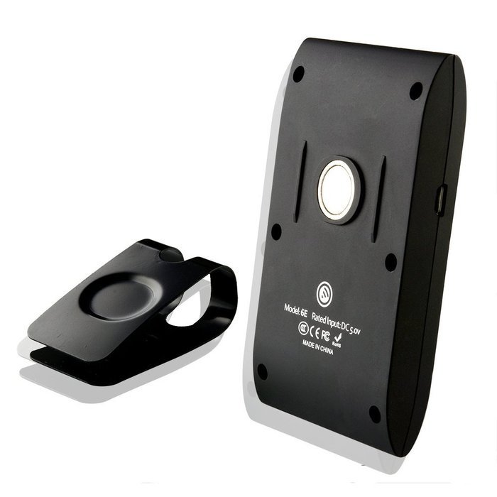 [Newest Version] SolidPin Wireless Bluetooth 4.0 A2DP Multipoint Sun Visor In-Car Auto Vehicle Speakerphone with... N3